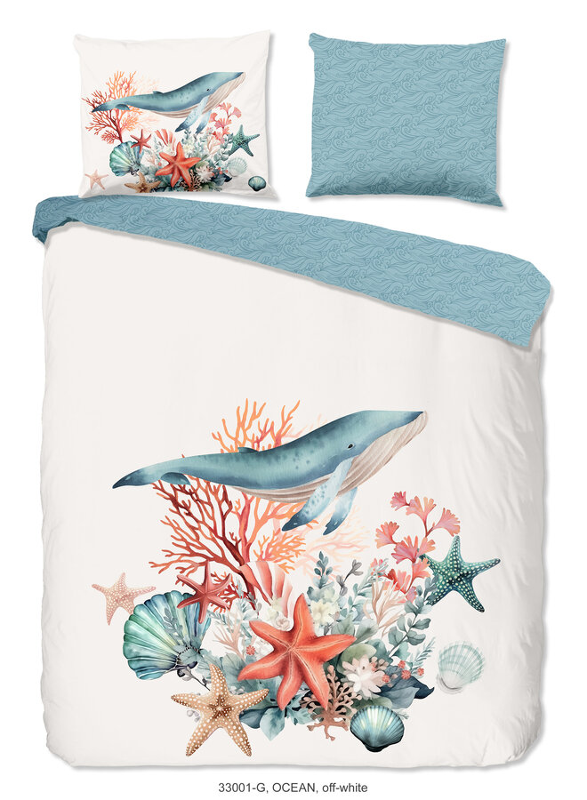 Dekbedovertrek Ocean Ecru - Katoen