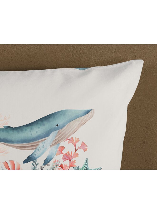 Good Morning Dekbedovertrek Ocean Ecru - Katoen