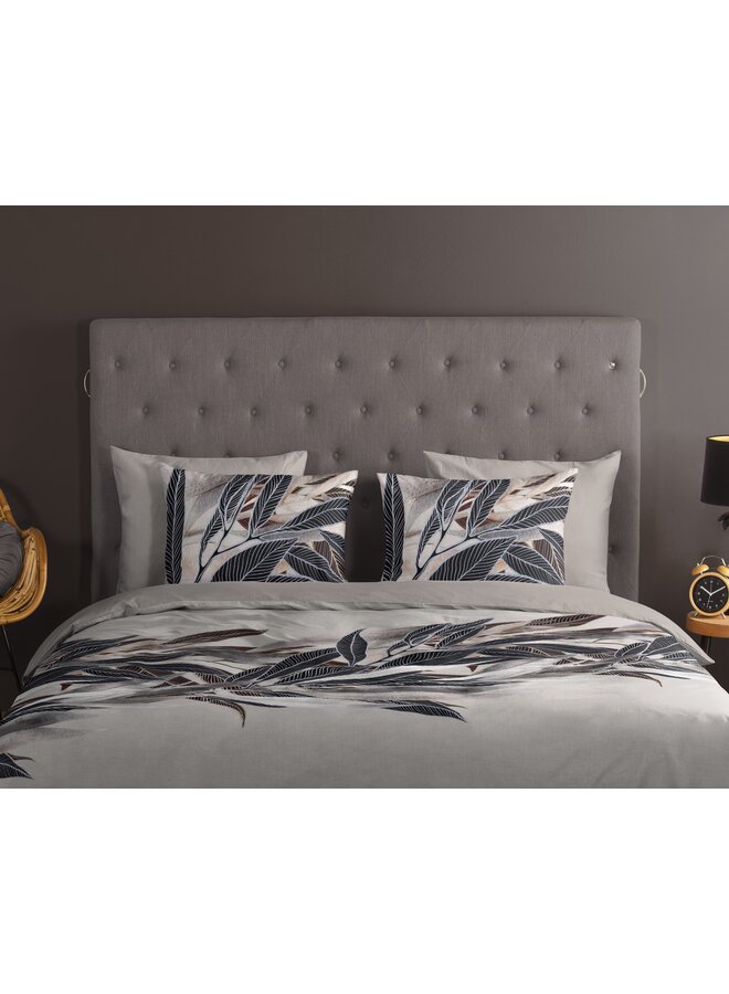 Good Morning Dekbedovertrek Gisele Grijs - Katoen