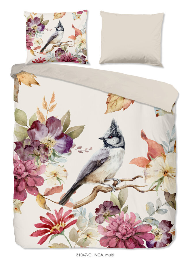 Good Morning Dekbedovertrek Inga Multi - Katoen