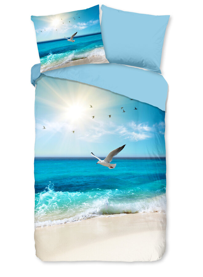 Good Morning Dekbedovertrek Sealife Multi - Katoen