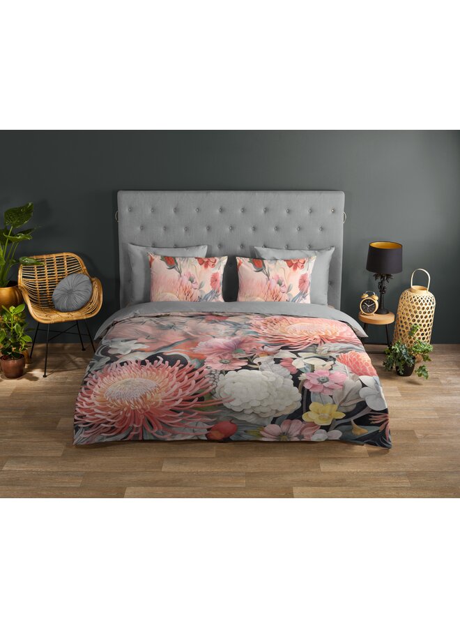 Good Morning Dekbedovertrek Delphine Oranje - Katoen