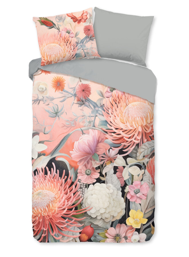 Good Morning Dekbedovertrek Delphine Oranje - Katoen