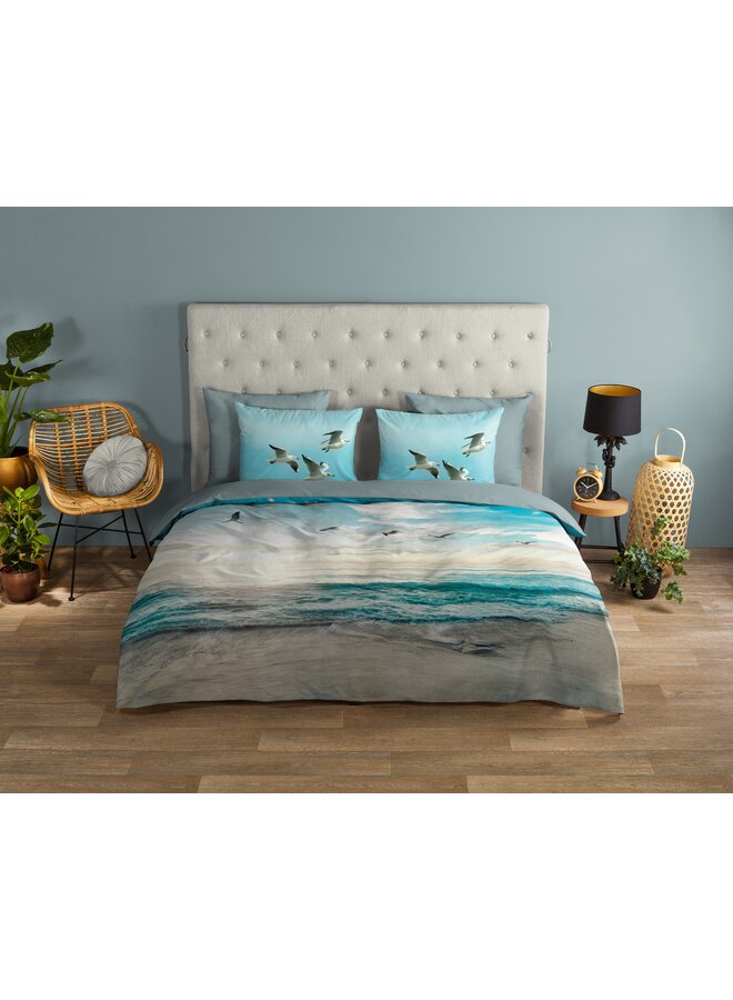 Good Morning Dekbedovertrek Brisa Blauw - Katoen