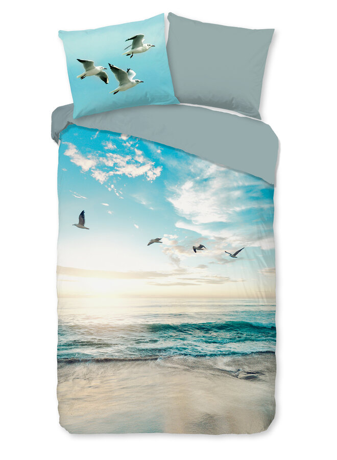 Good Morning Dekbedovertrek Brisa Blauw - Katoen