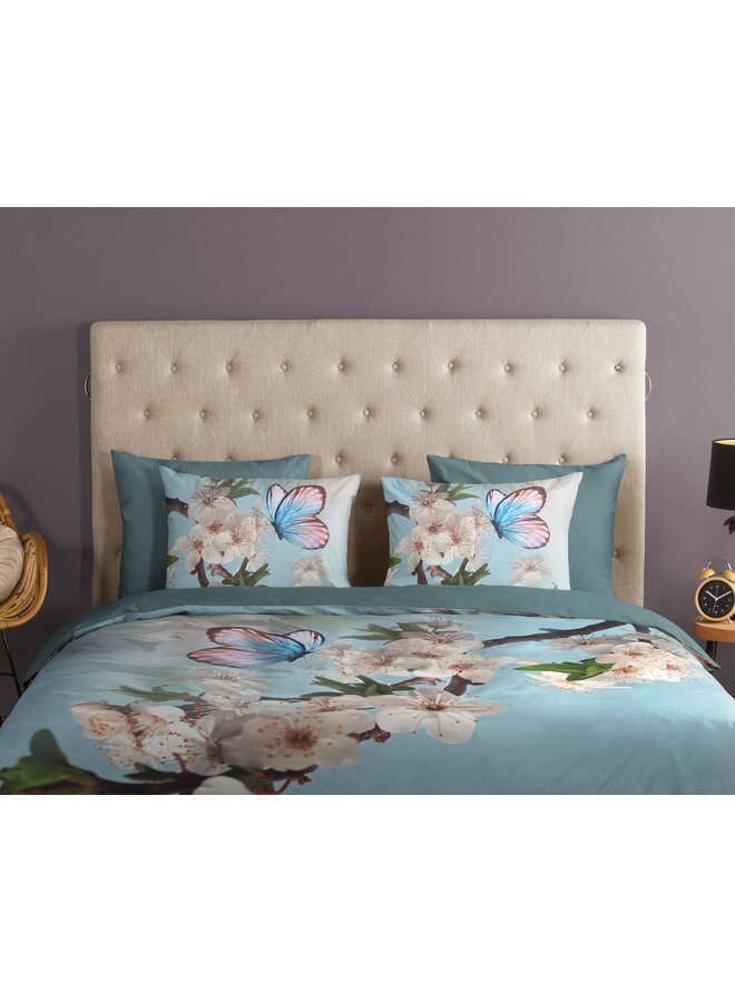 Good Morning Dekbedovertrek Mayla Aqua - Katoen