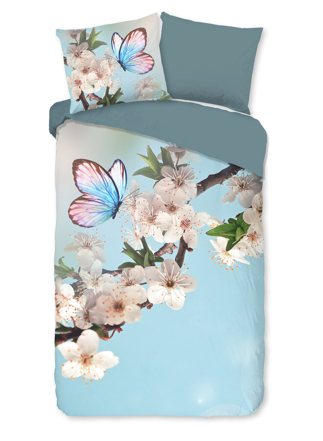 Good Morning Dekbedovertrek Mayla Aqua - Katoen