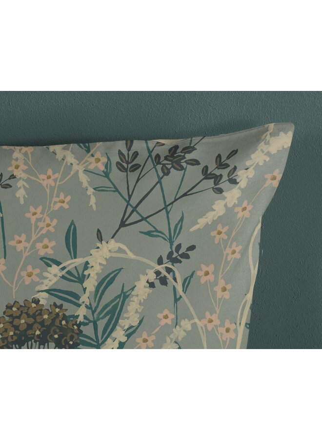 Good Morning Dekbedovertrek Silve Groen - Katoen