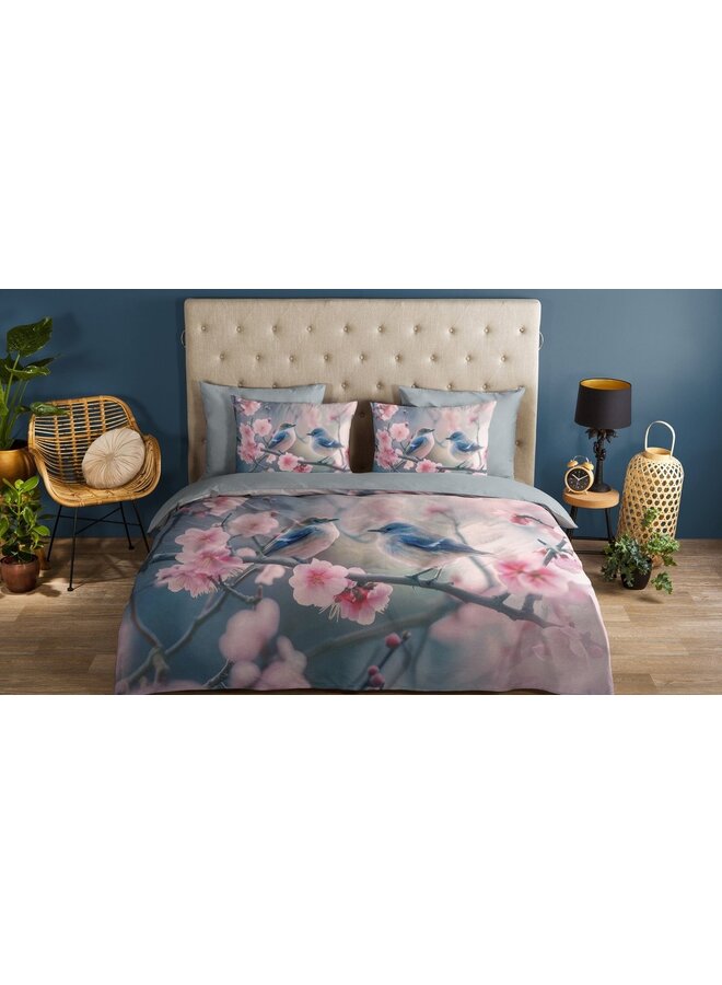 Good Morning Dekbedovertrek Hannu Grijs - Katoen