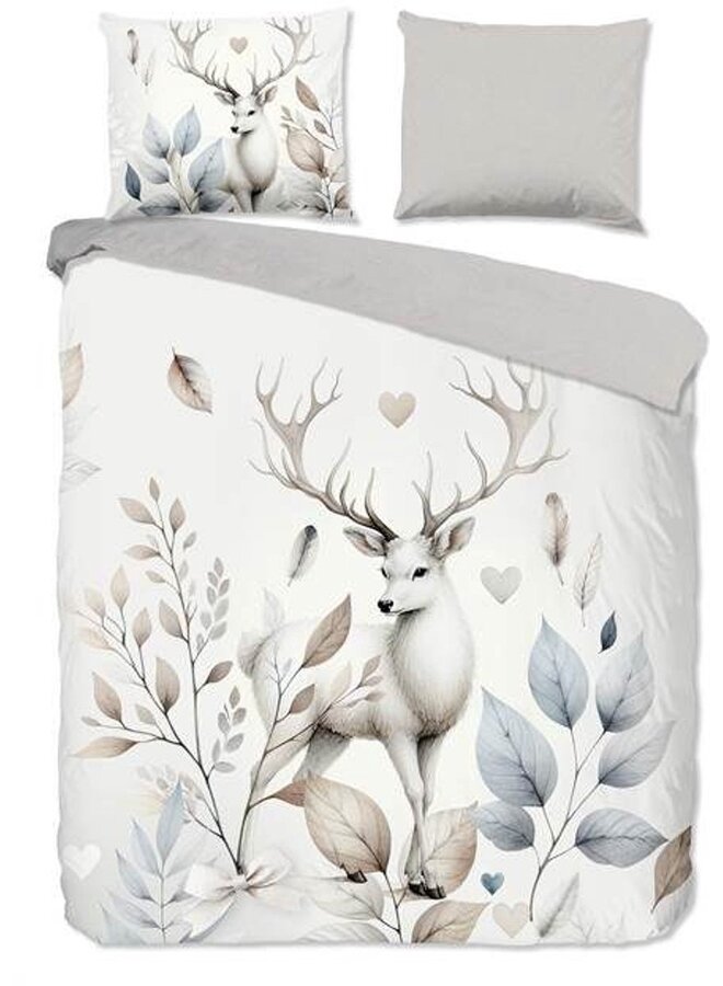 Good Morning Dekbedovertrek Norda Ecru - Katoen