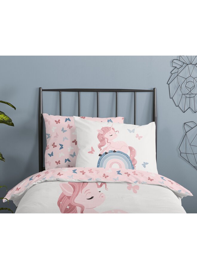 Good Morning Dekbedovertrek Kids Fiby Wit - Katoen