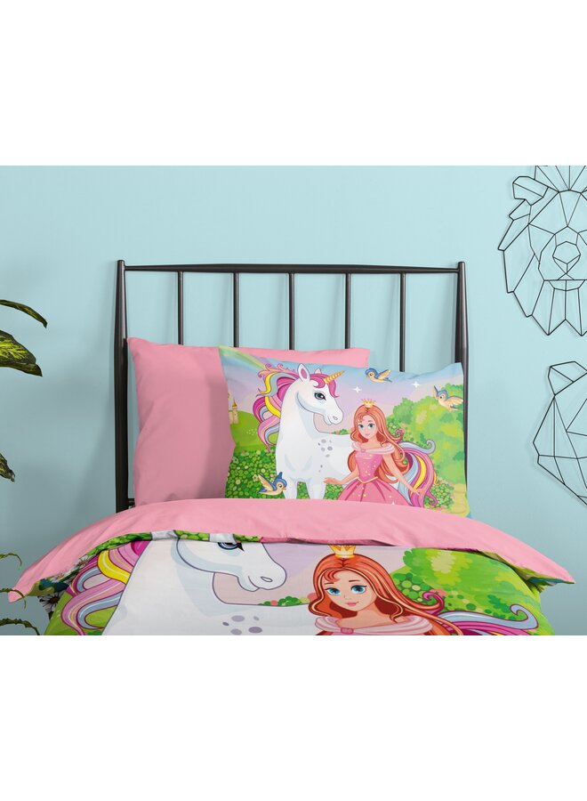 Good Morning Dekbedovertrek Kids Fairytaile Multi - Katoen