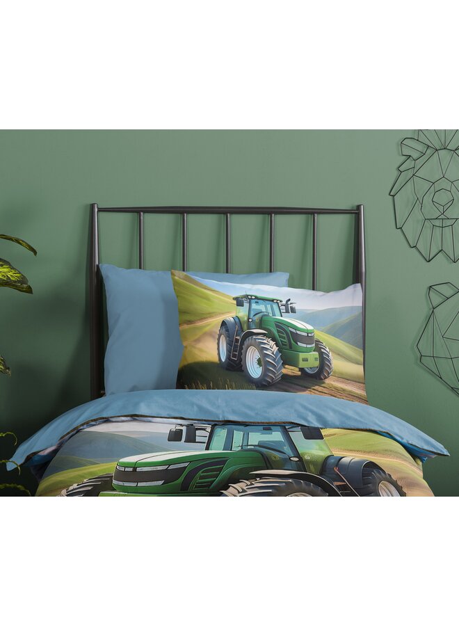 Good Morning Dekbedovertrek Kids Aart Groen - Katoen