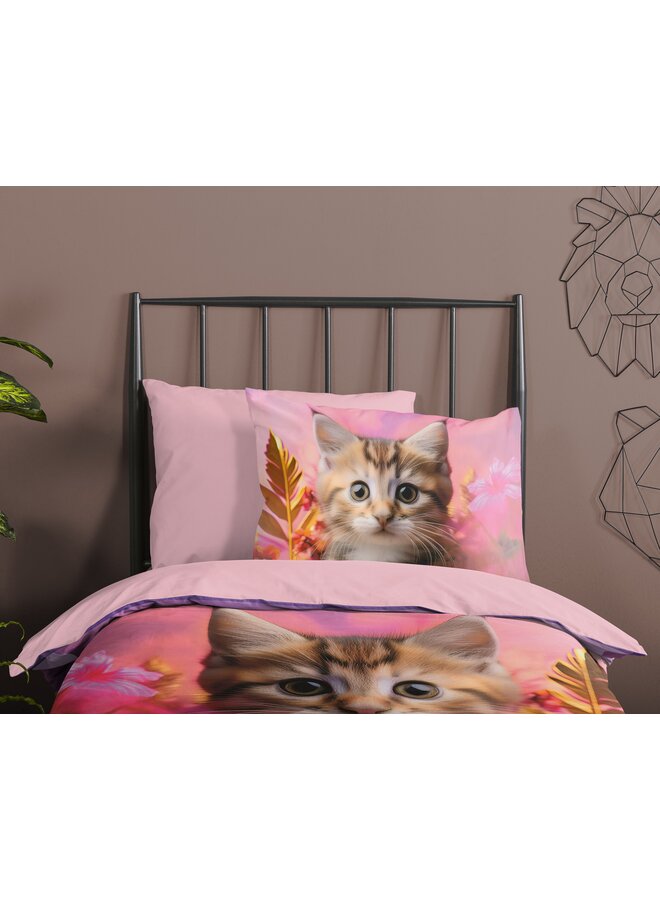 Good Morning Dekbedovertrek Kids Kadi Roze - Katoen