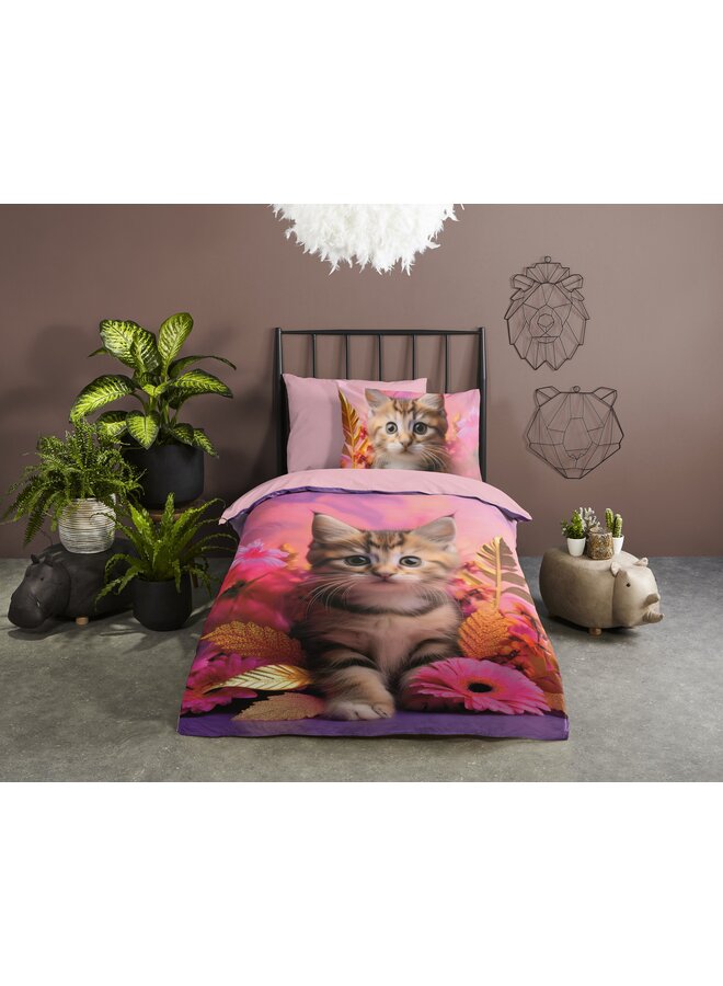 Good Morning Dekbedovertrek Kids Kadi Roze - Katoen