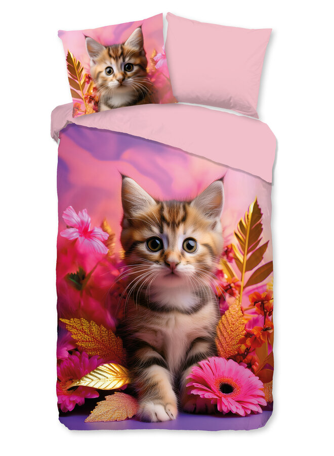 Good Morning Dekbedovertrek Kids Kadi Roze - Katoen