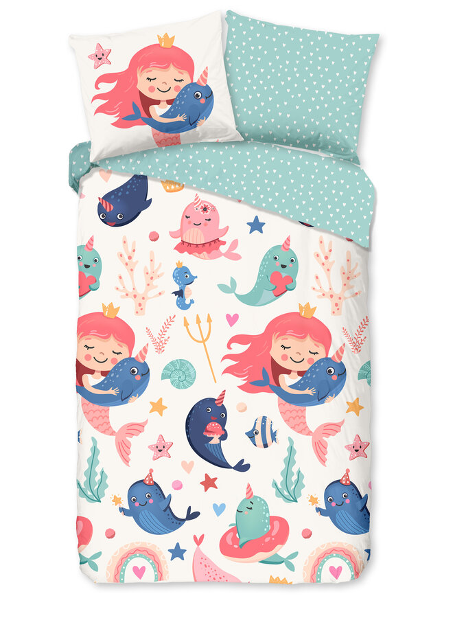 Dekbedovertrek Kids Silvie Aqua - Katoen PL3