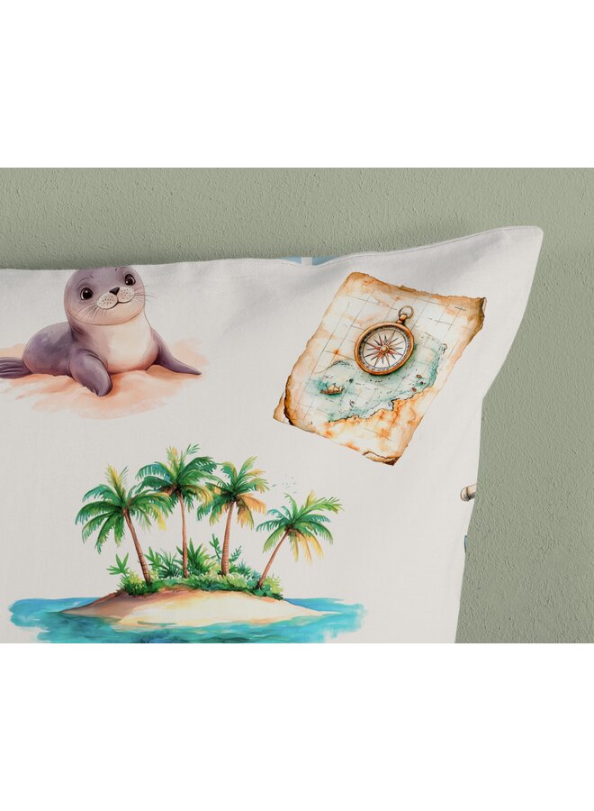 Good Morning Dekbedovertrek Kids Capi Blauw - Katoen