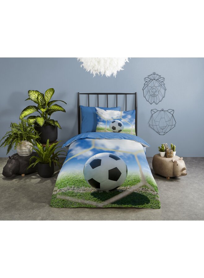 Good Morning Dekbedovertrek Kids Maurits Blauw - Katoen