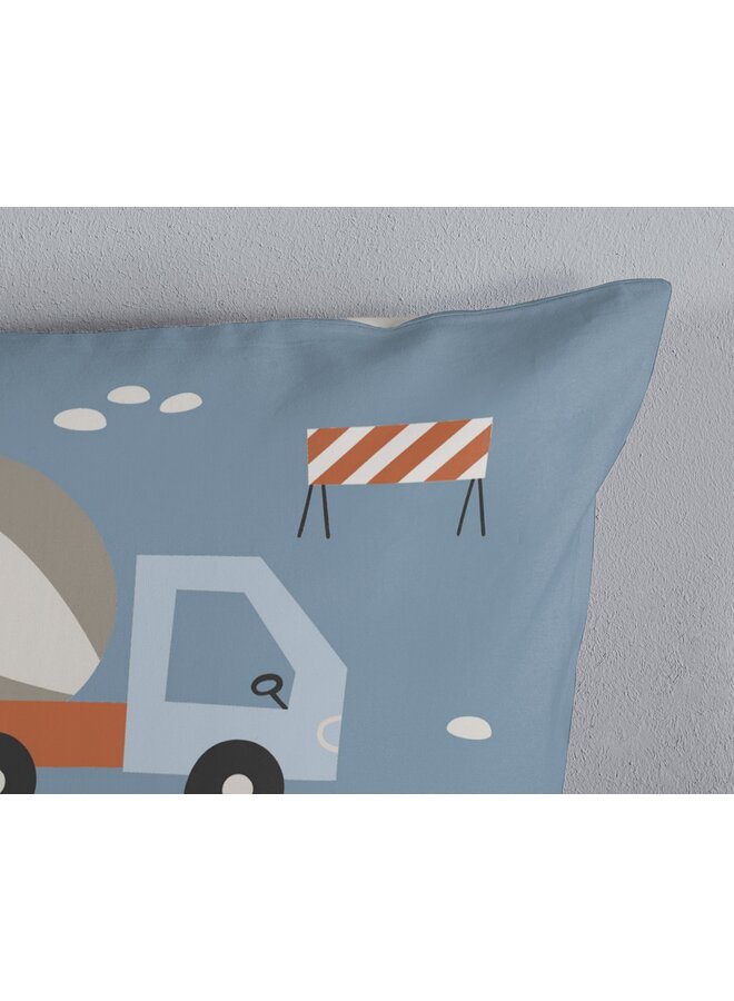 Good Morning Dekbedovertrek Kids Mack Blauw - Katoen