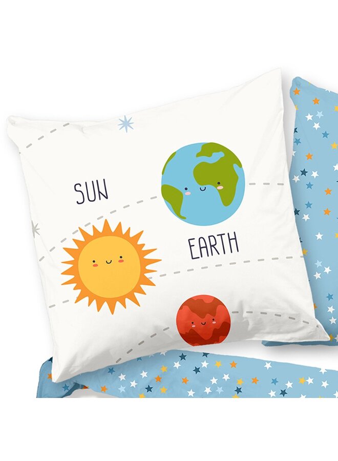 Good Morning Dekbedovertrek Kids Astra Wit - Katoen