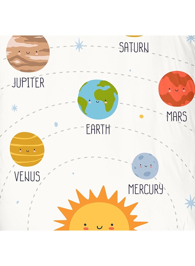 Good Morning Dekbedovertrek Kids Astra Wit - Katoen