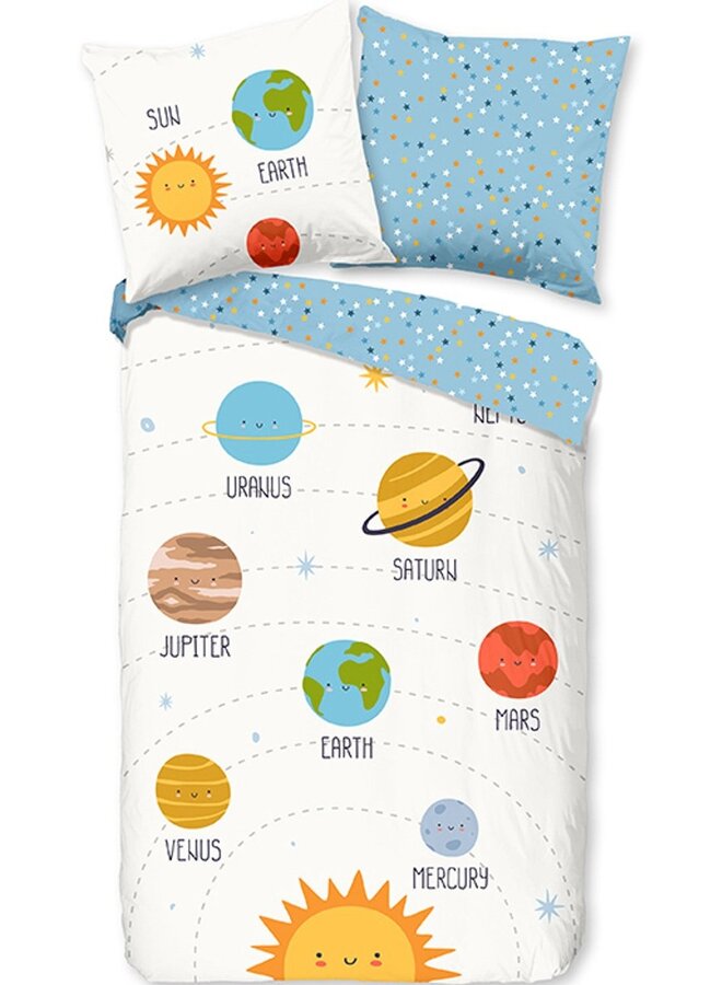 Dekbedovertrek Kids Astra Wit - Katoen