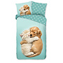 Good Morning Dekbedovertrek Kids Paxy Aqua - Katoen