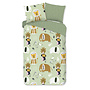 Good Morning Dekbedovertrek Kids Chuck Groen - Katoen