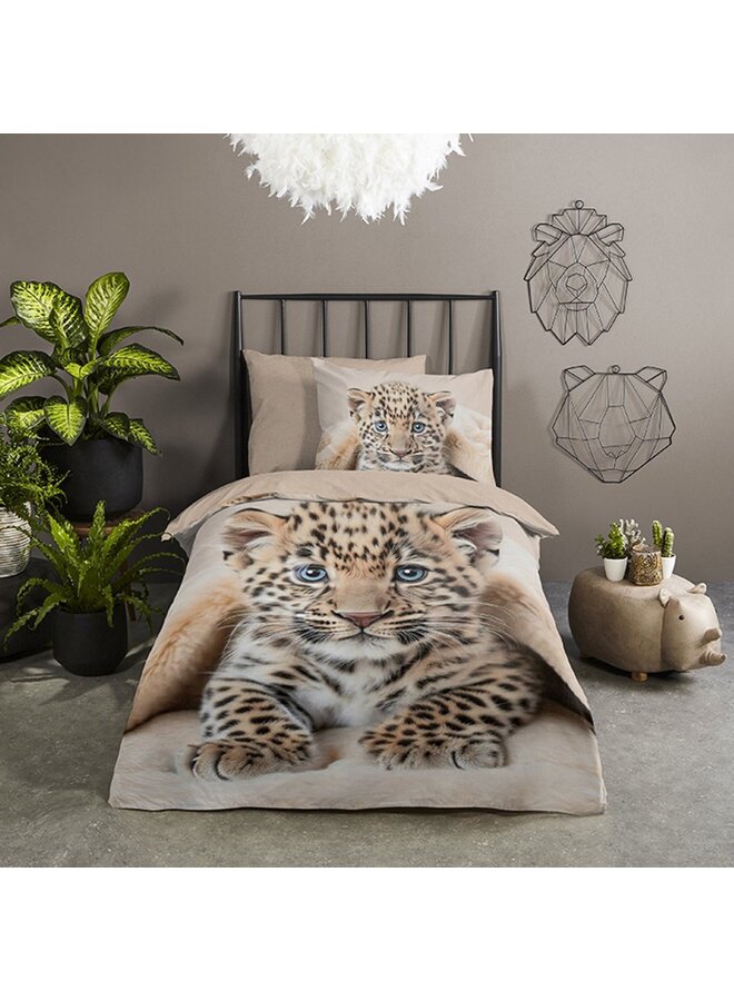 Good Morning Dekbedovertrek Kids Simo Zand - Katoen