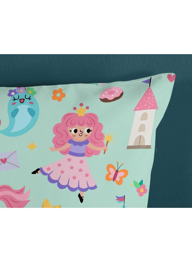 Good Morning Dekbedovertrek Kids Fantastic Mint - Katoen