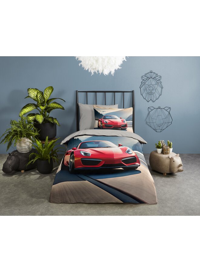 Good Morning Dekbedovertrek Kids Cabrio Multi - Katoen