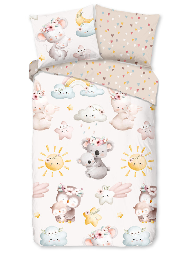 Dekbedovertrek Kids Hugs Zand - Katoen PL3