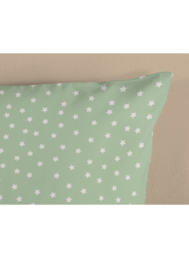 Good Morning Dekbedovertrek Kindermaat  Sabah Groen - Katoen