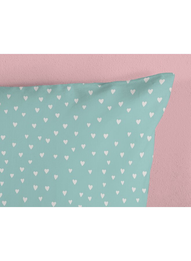 Good Morning Dekbedovertrek Kindermaat Silvie Aqua - Katoen