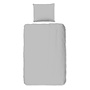 Good Morning Dekbedovertrek Kindermaat Uni Grijs - Katoen