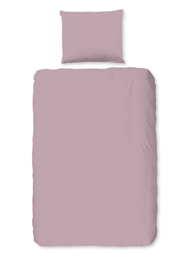 Dekbedovertrek Kindermaat Uni Roze - Katoen