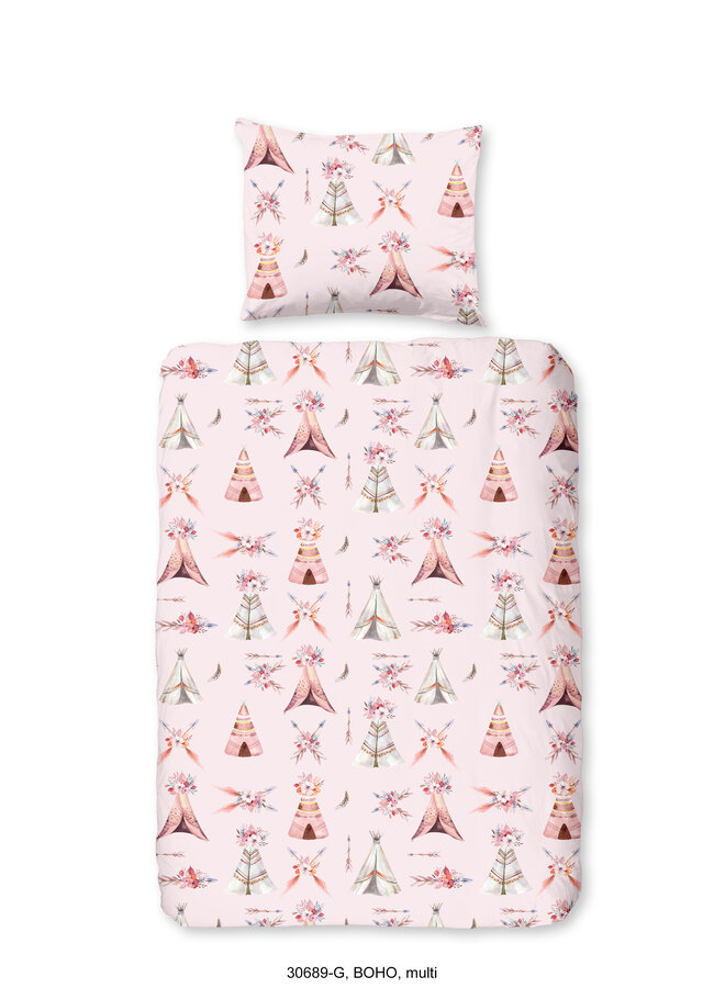 Dekbedovertrek Kindermaat Boho Multi - Katoen PL3
