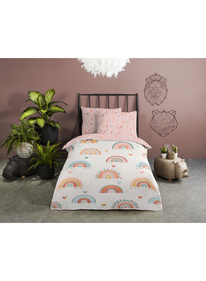 Good Morning Dekbedovertrek Kindermaat Louie Multi - Katoen
