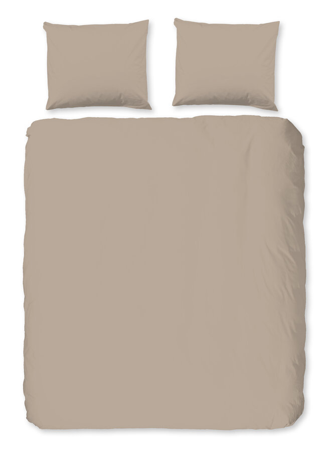 Dekbedovertrek Uni Zand - Flanel PL1