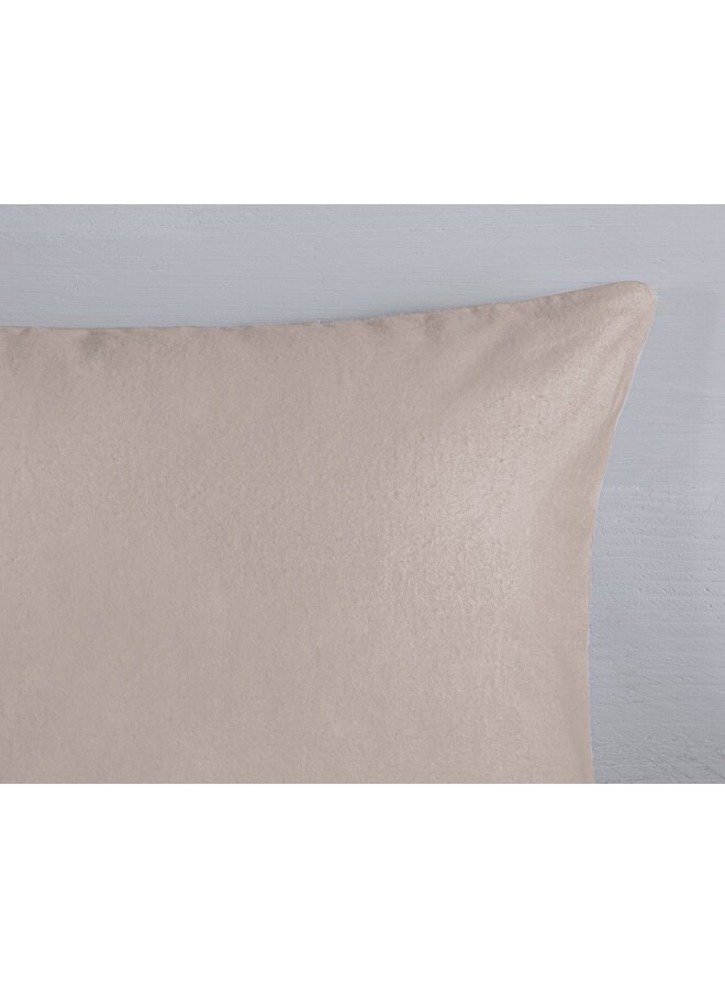 Good Morning Dekbedovertrek Uni Zand - Flanel