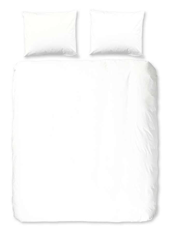 Dekbedovertrek Uni Wit - Flanel PL1