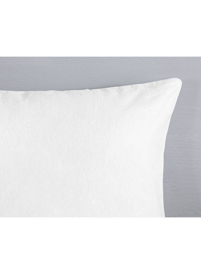 Good Morning Dekbedovertrek Uni Wit - Flanel