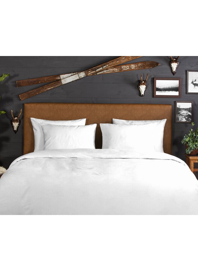 Good Morning Dekbedovertrek Uni Wit - Flanel