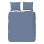 Good Morning Dekbedovertrek Uni Blauw - Flanel