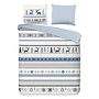 Good Morning Dekbedovertrek Aila Blauw - Flanel