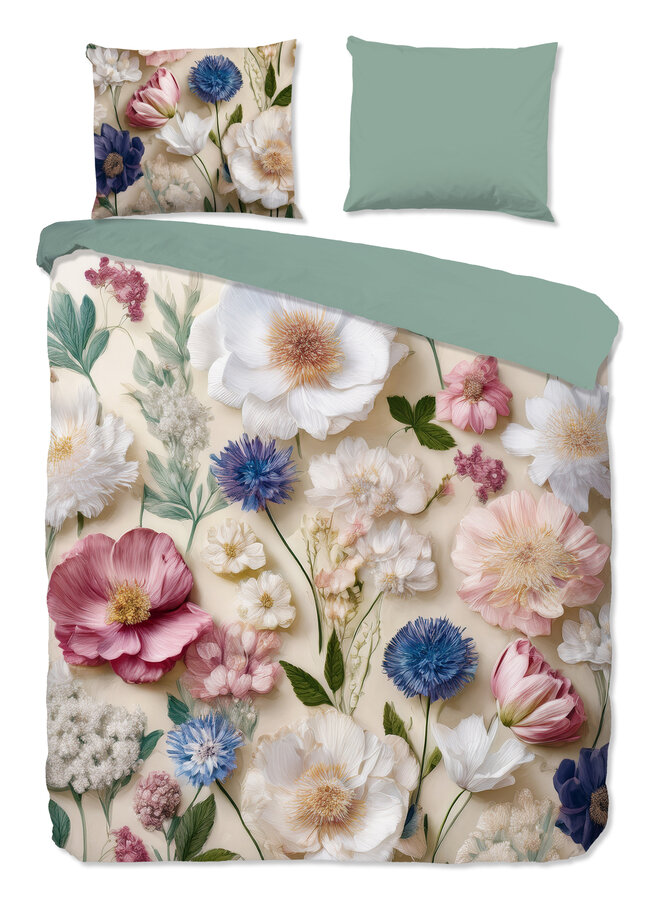 Good Morning Dekbedovertrek Zelma Zand - Flanel