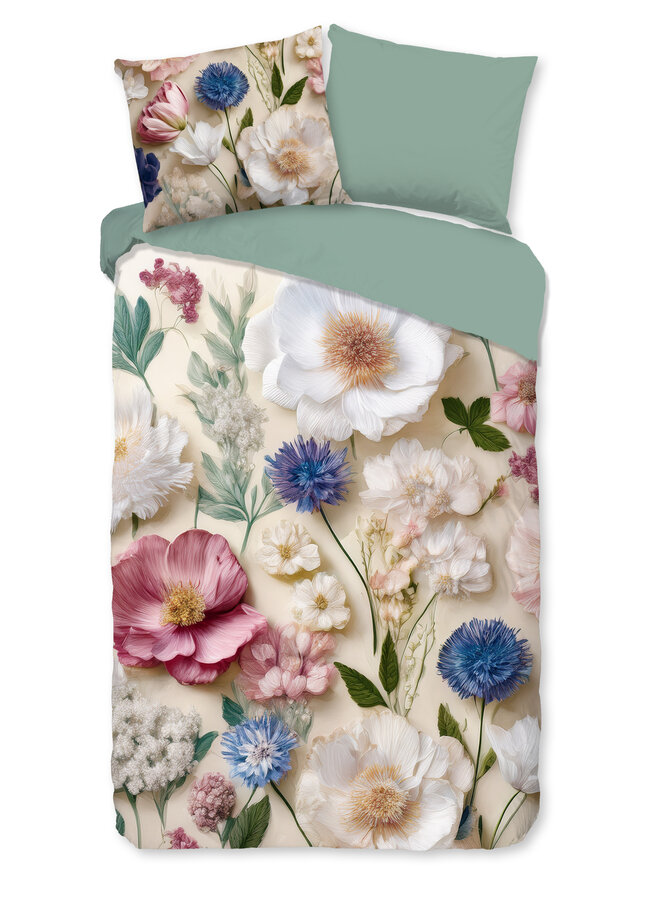 Good Morning Dekbedovertrek Zelma Zand - Flanel