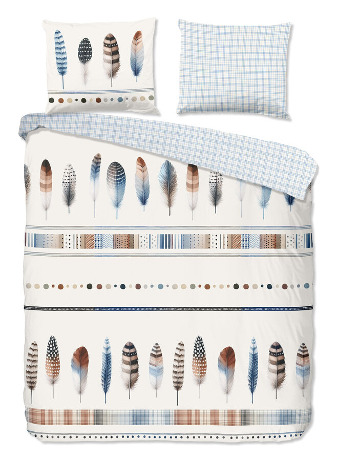 Dekbedovertrek Niba Blauw - Flanel