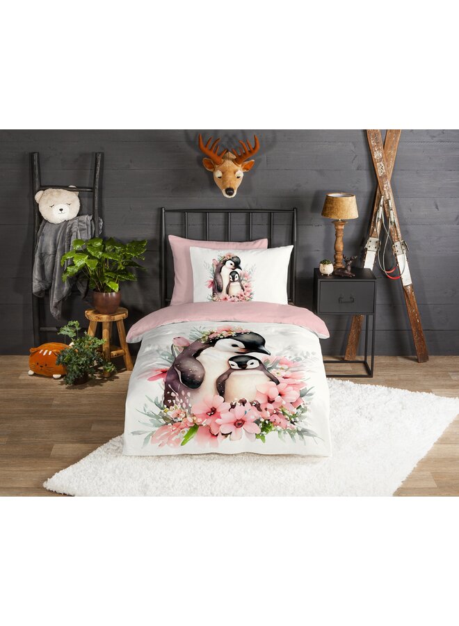 Good Morning Dekbedovertrek Kids Penny Roze - Flanel